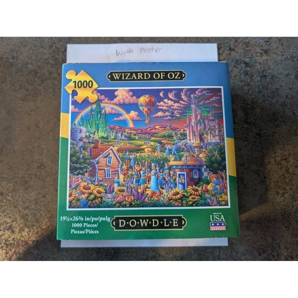 COMPLETE Wizard Of Oz Dowdle 1000 Piece Jigsaw Puzzle Made In USA